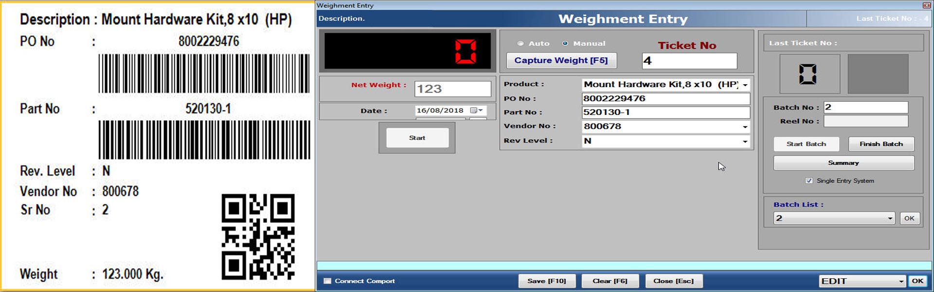 batch Weighment Software