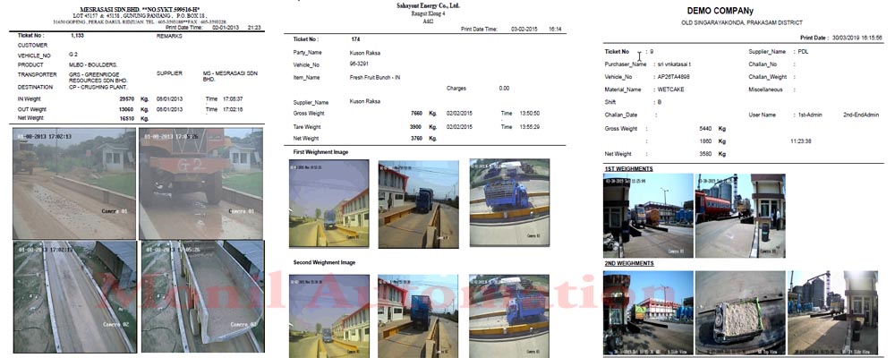 4 Camera Integrate with weighbridge, weighbridge CCTV Print