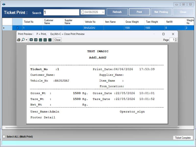 Weighbridge Software screenshot 3
