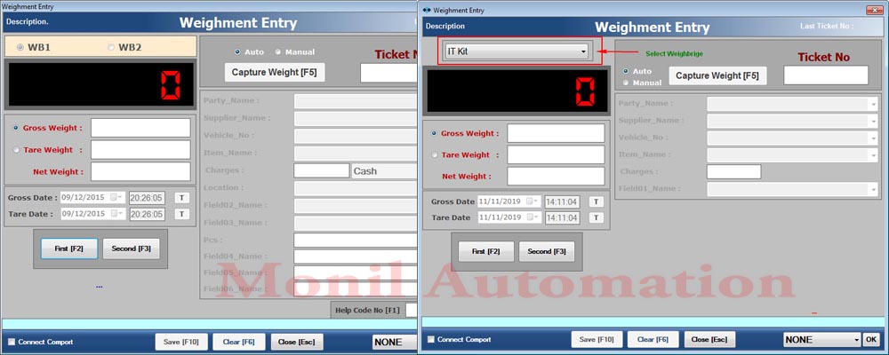 Multi Comport weighbridge software, Free Multi weighbridge software